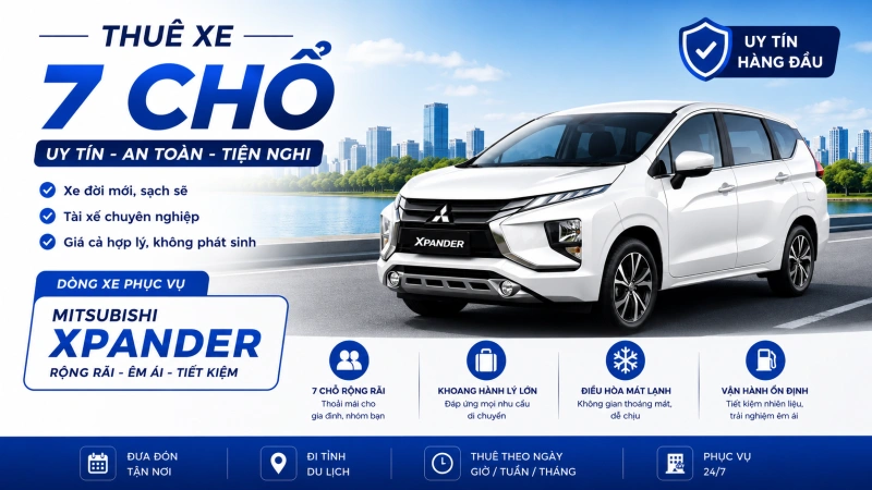 Thuê xe 7 chổ uy tín