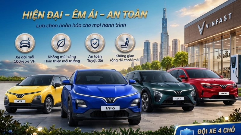 Đội Xe 4 Chỗ – Xe Đời Mới
